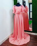 Gathered Sub Layered Gown