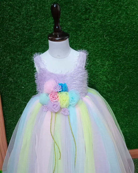 A Baby Rainbow Color Gown