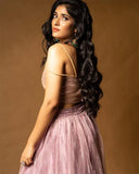 Croptop with Pleated Skirt and Shrug