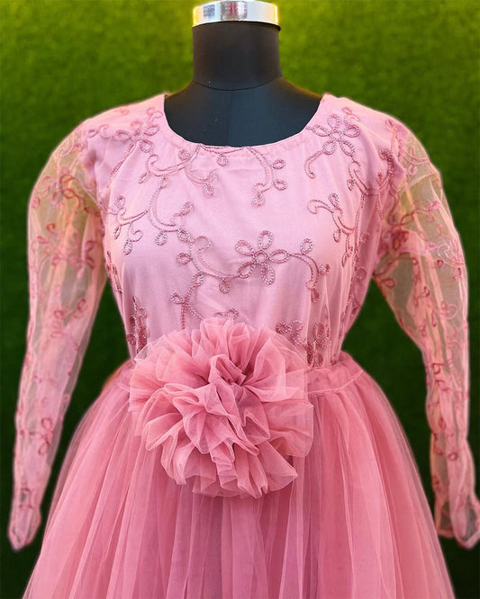 Peach Pink Two in One Gown