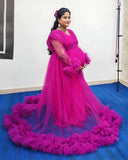 Lavender Ruffle Gown