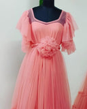 Gathered Sub Layered Gown