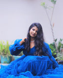 Maternity long layer gown