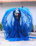 Maternity long layer gown